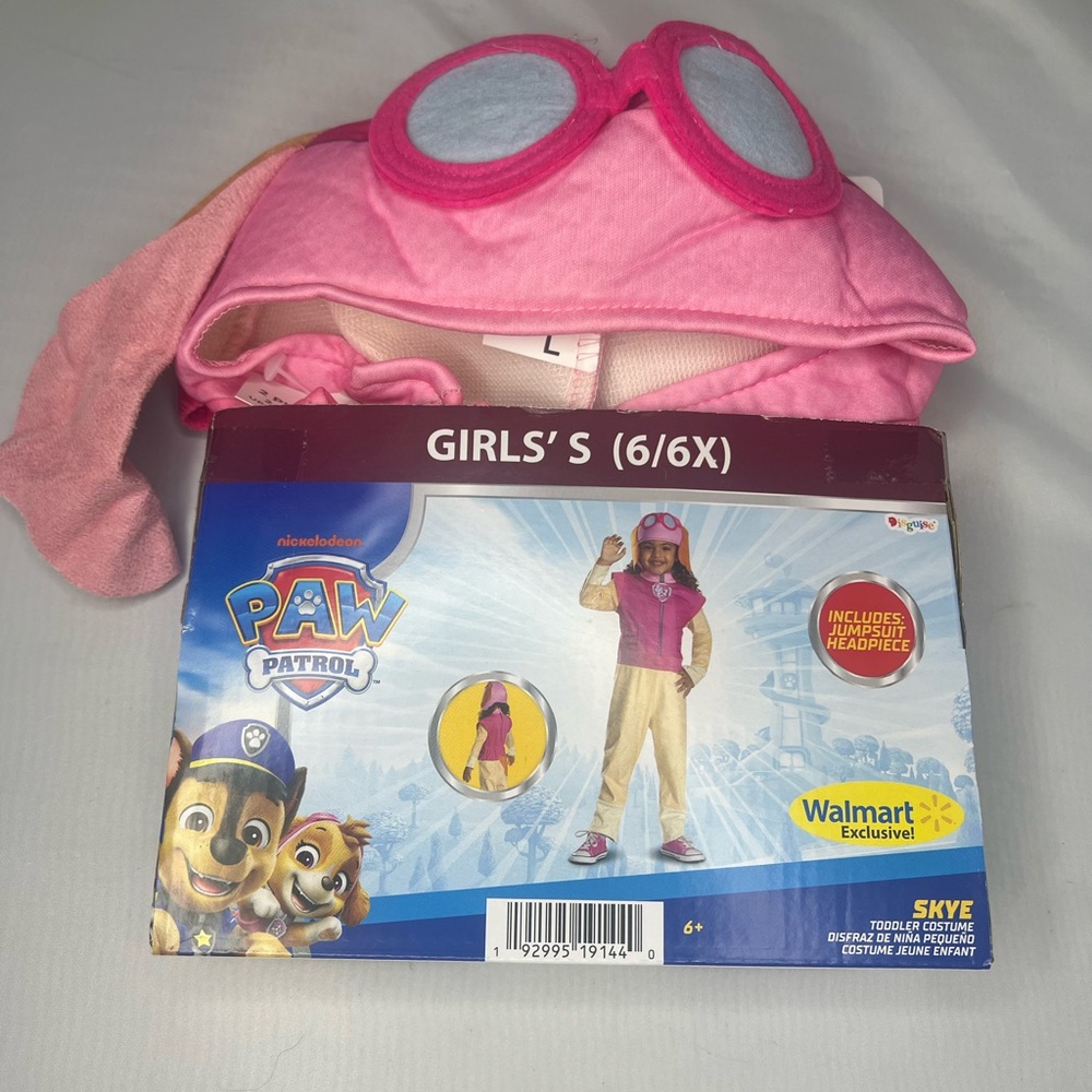 Paw Patrol Skye Costume Cosplay Pretend Play Dress Up Halloween 6 / 6x